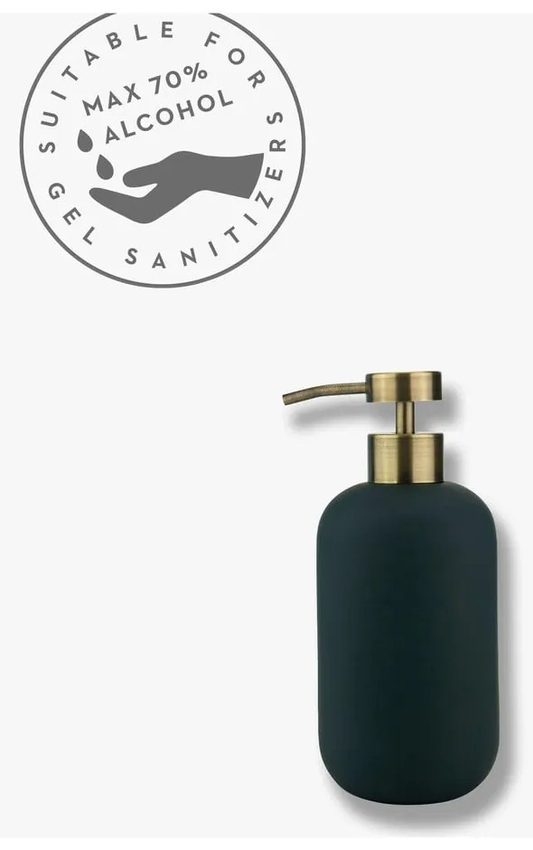 Antracitovosivý keramický dávkovač mydla 200 ml Lotus – Mette Ditmer Denmark