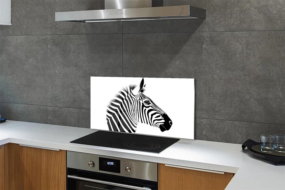 Nástenný panel  ilustrácie zebra 125x50 cm