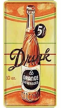 Ceduľa značka Drink Orange