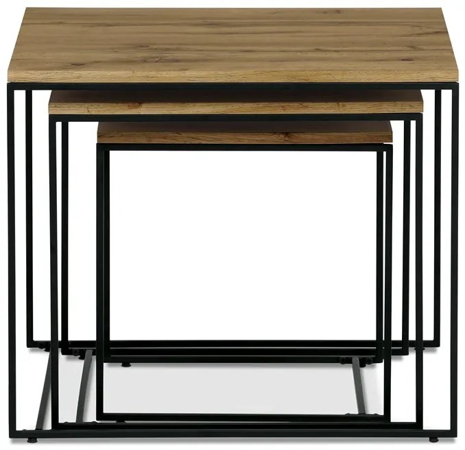 Autronic BONTEC Konferenčný stolík 60x60cm, mdf, divoký dub, AF-3008 OAK Farba: Hnedá