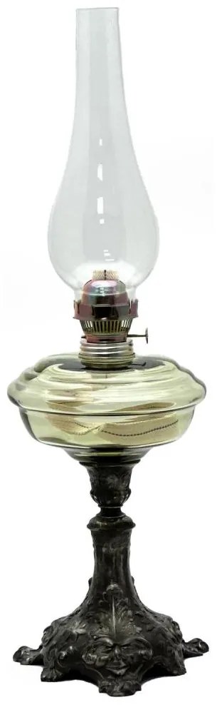 Petrolejová lampa BOHUMILA 54 cm lesná zelená