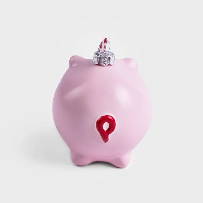 Vianočná ozdoba EVI PINK prasiatko 710209