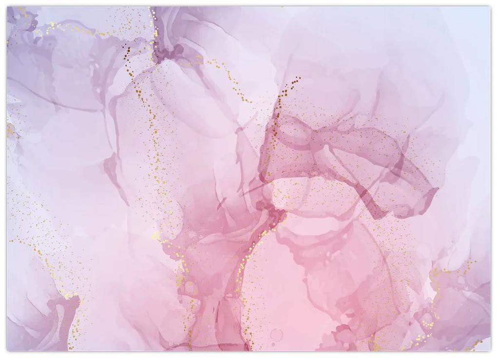 Obraz - Ružové škvrny (70x50 cm)