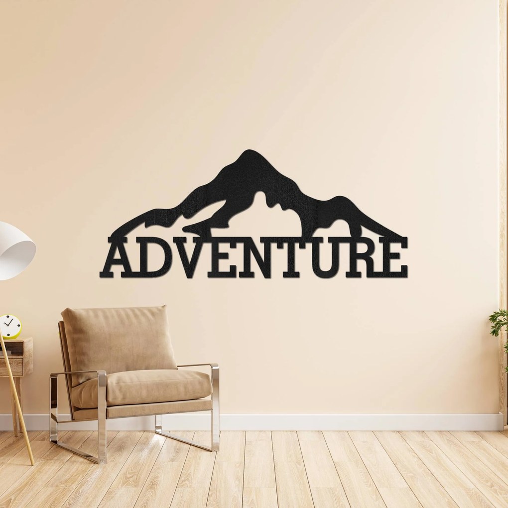 Vyrezávaný drevený obraz na stenu hory - ADVENTURE: HDF - Javor 60 x 25 cm 4406-84813 HDF0406