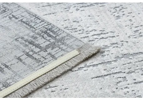 Moderný koberec TULS štrukturálny, strapce 51235 Vintage, rám antracit Veľkosť: 80x150 cm