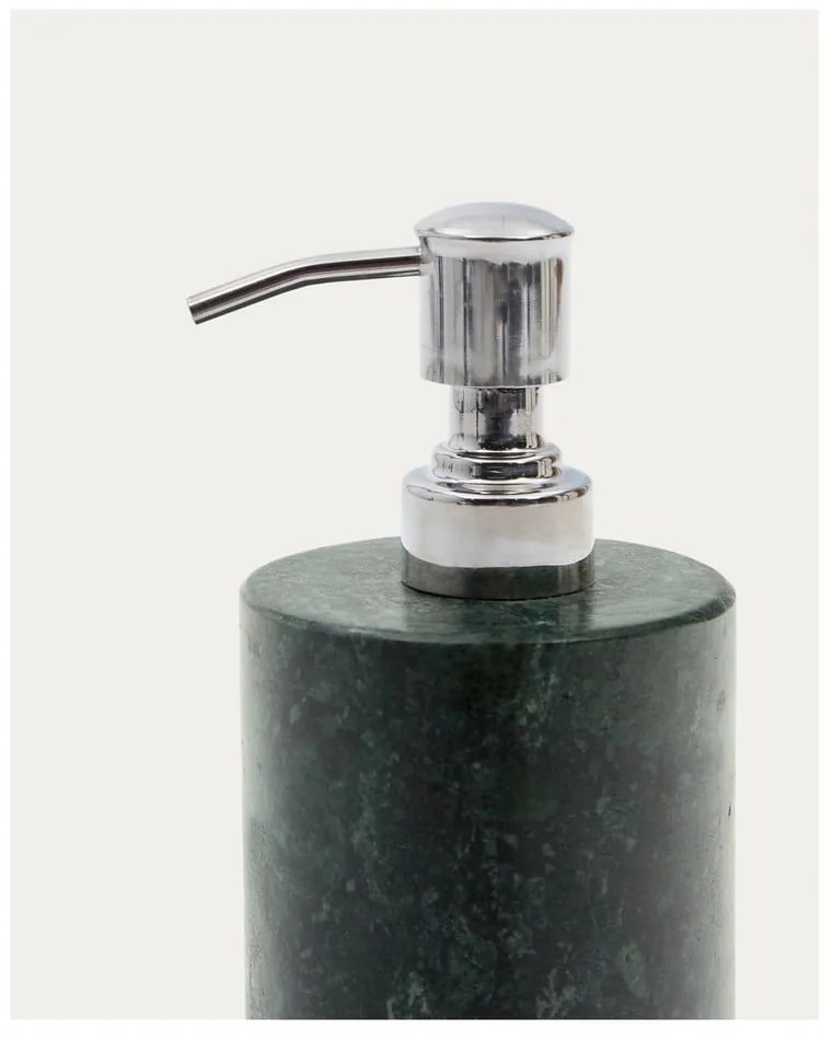 Tmavozelený mramorový dávkovač mydla 200 ml Elenei – Kave Home