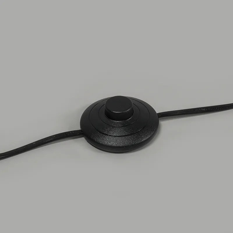 Stojaca lampa mosadz s sivým tienidlom 50 cm - Kaso