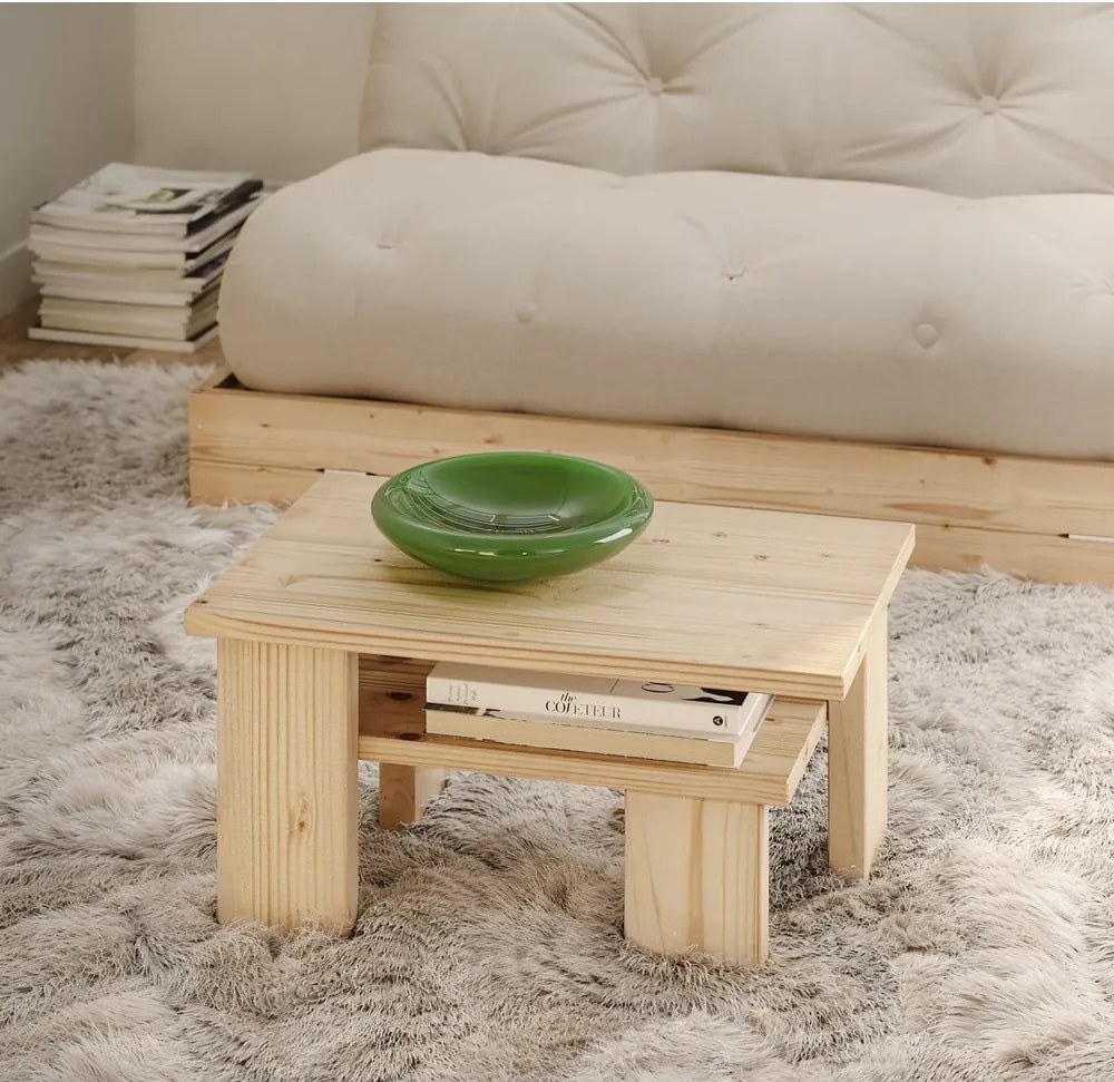 Hnedý konferenčný stolík z borovicového dreva 45x68 cm Japan – Karup Design