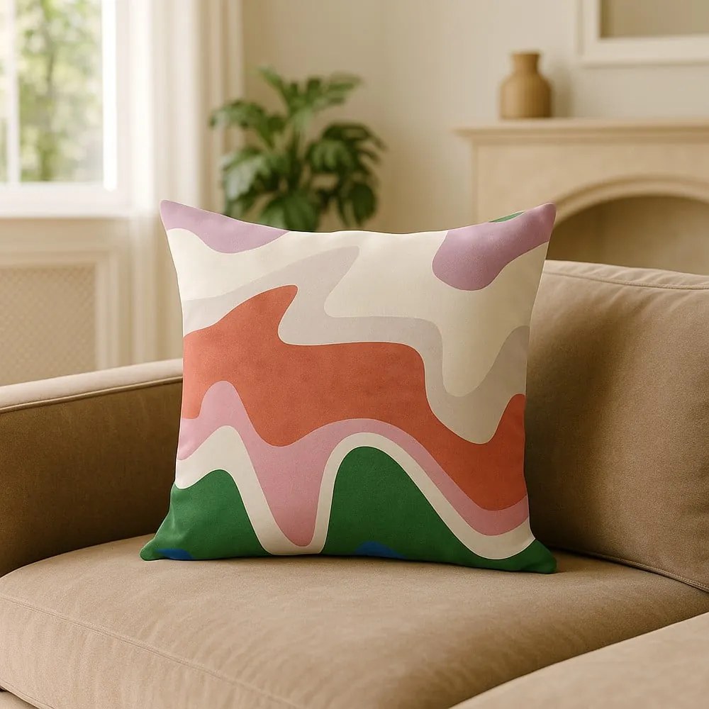 Obliečka na vankúš 43x43 cm Squiggly Breeze – Mila Home