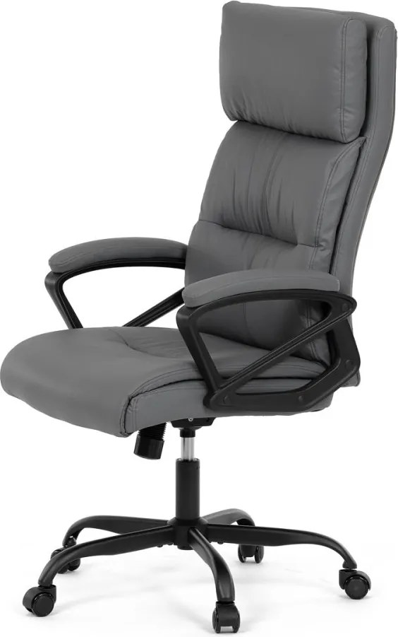 Kancelárske kreslo PEDRO — ekokoža, sivá