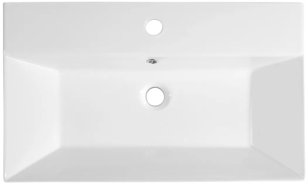 Aqualine Aqualine, Keramické umývadlo na dosku 70x42cm, biela, 10SF50070