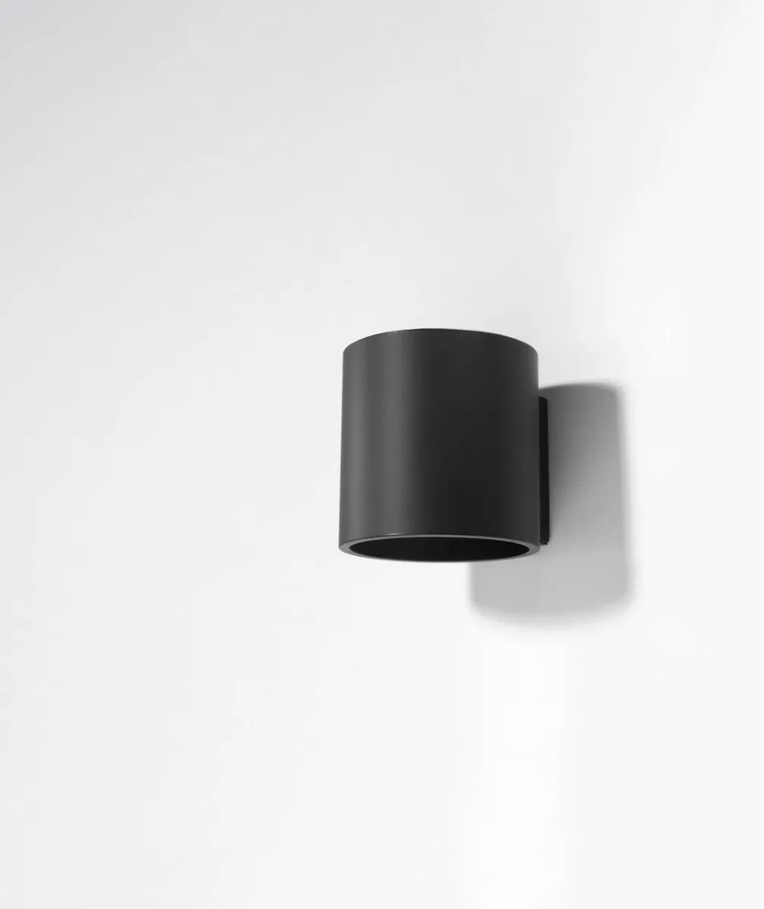 Nástenné svietidlo Orbis, 1x čierne kovové tienidlo