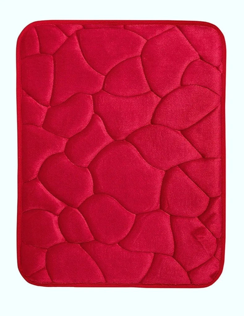 BO-MA koberce Protišmyková kúpeľňová predložka 3D 0133 Red - 50x40 cm