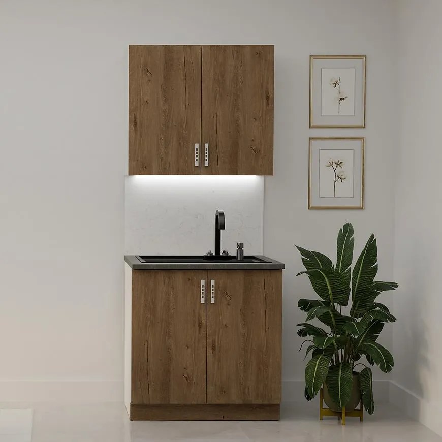 Kuchynská linka Sara dub Lefkas 80 cm bez pracovnej dosky