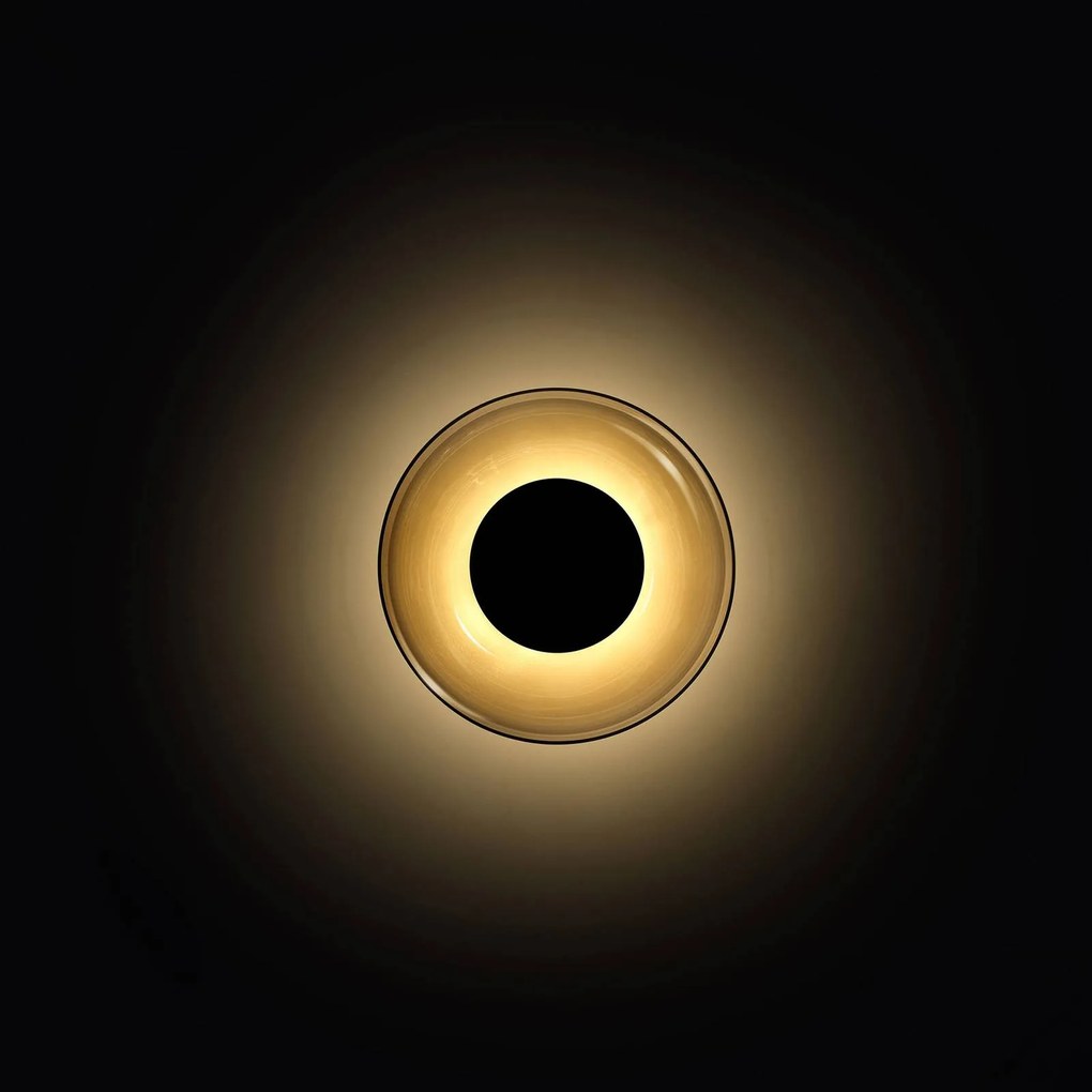 MARSET Aura nástenné LED svetlo Ø 18cm dymová sivá