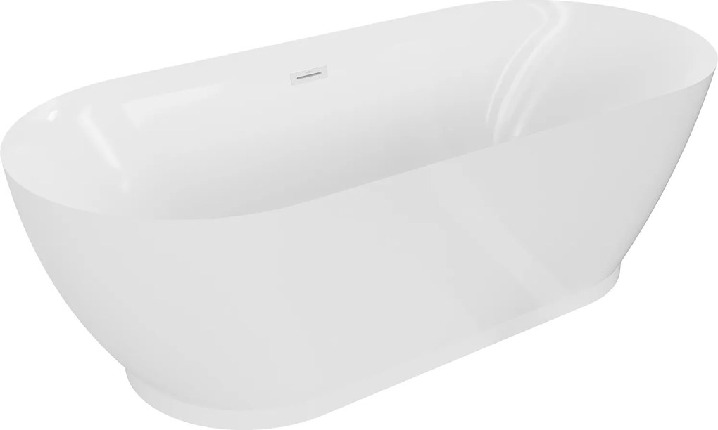 Mexen Roxy voľne stojaca vaňa 180 x 85 cm, biela, prepad biely 5120180850