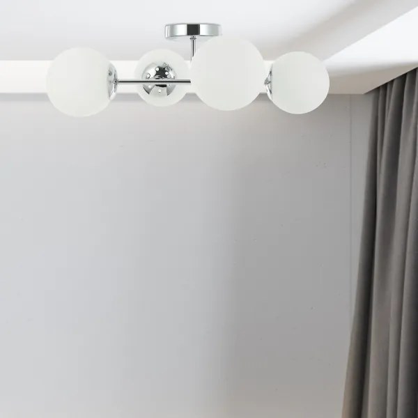 Prisadený luster MADDIE 4xE14/5W/230V lesklý chróm