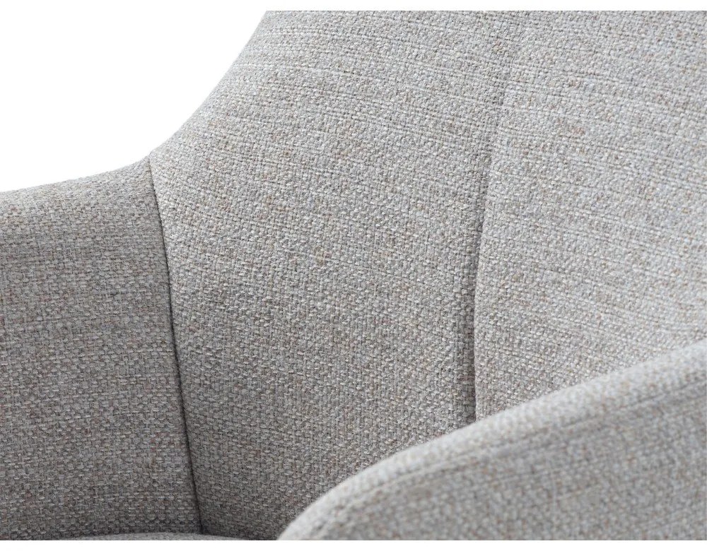 Svetlosivé otočné relaxačné kreslo Manning – Unique Furniture