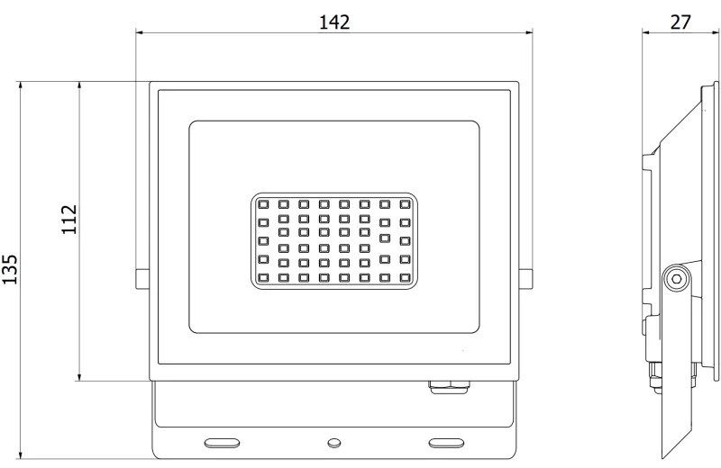 Mexen Luxpro+ LED reflektor, 30W, Neutrálna - 4000K, 3300 lm, biela - L231-030-40-20