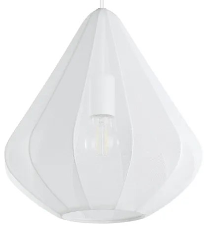Eglo 43996 - Luster na lanku DOLWEN 1xE27/40W/230V pr. 33,5 cm biela