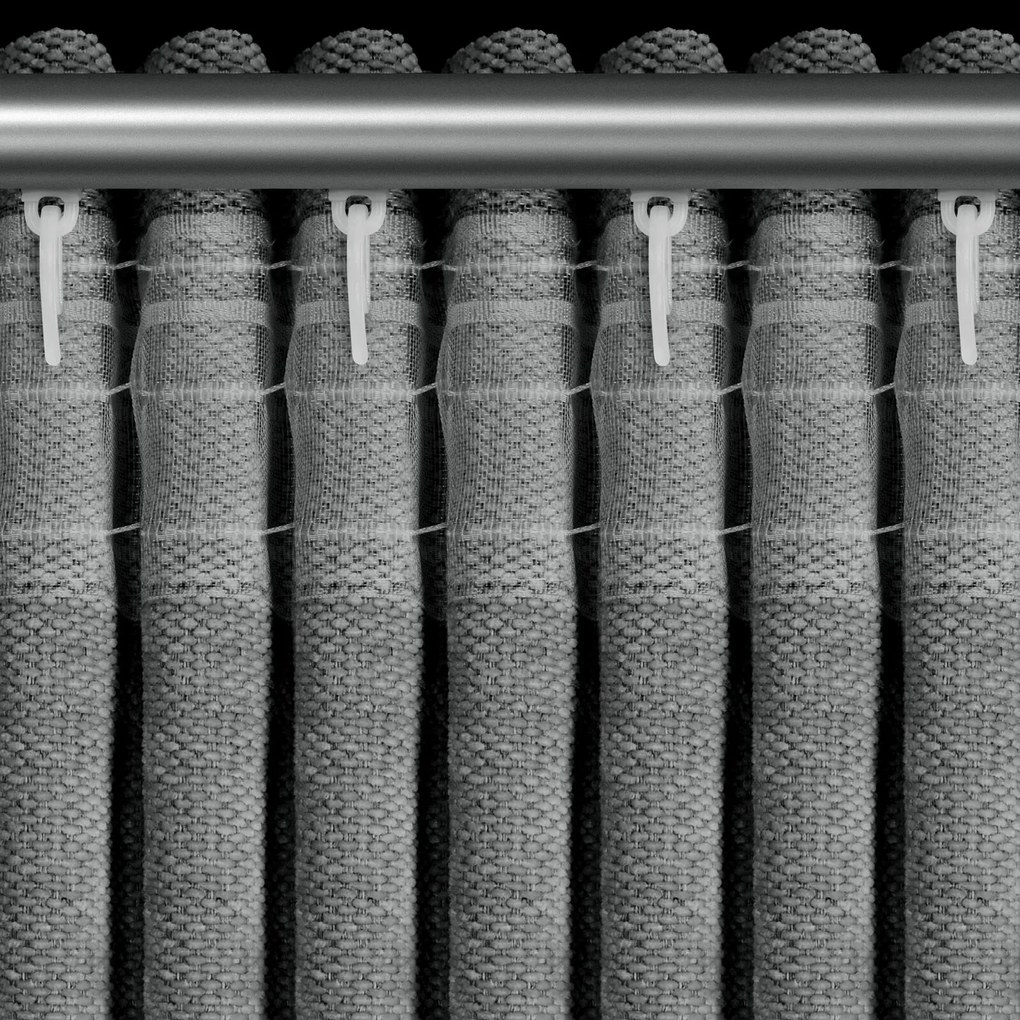 ZATEMŇOVACÍ ZÁVES NA PÁSKE NESKA 140X270 CM SIVÁ