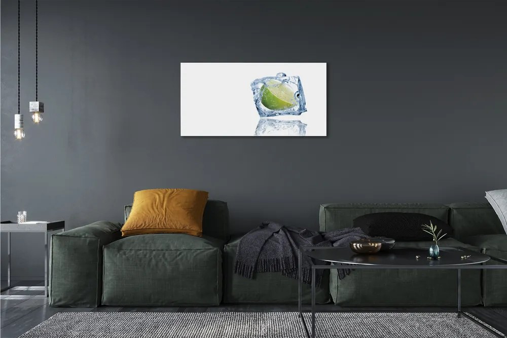 Obraz canvas Na kocky ľadu vápno 120x60 cm