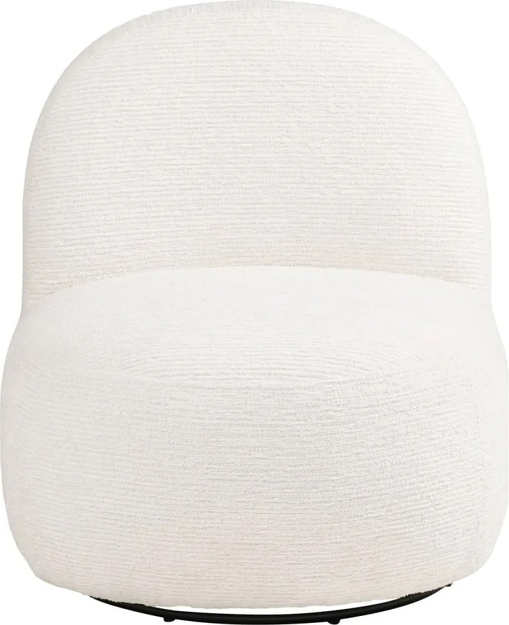 Krémovobiele otočné kreslo Milo – House Nordic