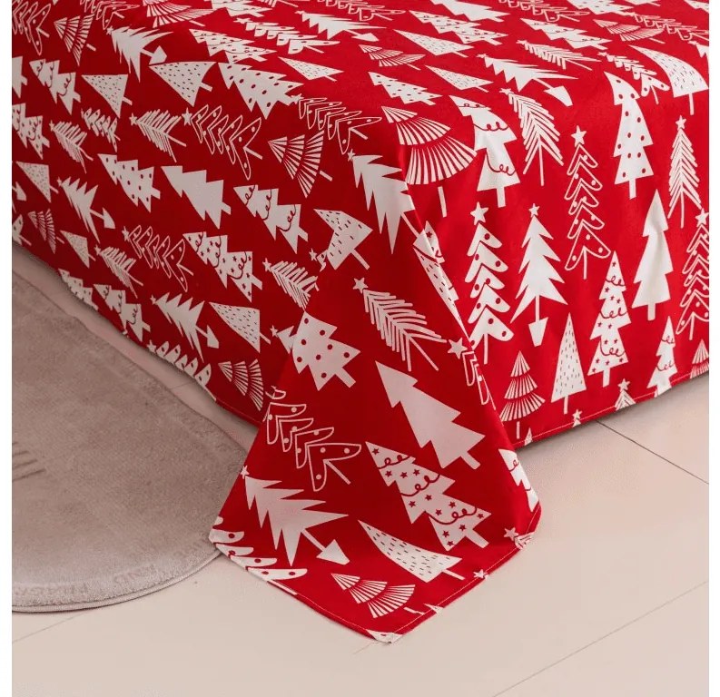 Plachta a obliečka na vankúš CHRISTMAS TREES Rozmer: 50 x 70 cm | 140 x 240 cm