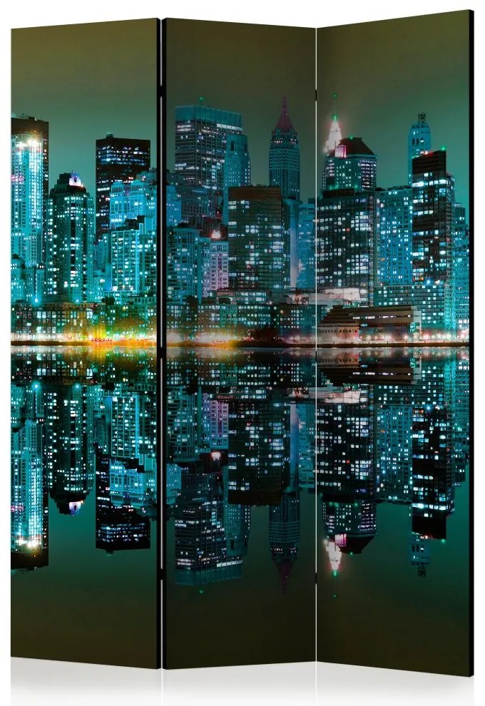 Artgeist Paraván - Gold reflections - NYC [Room Dividers]