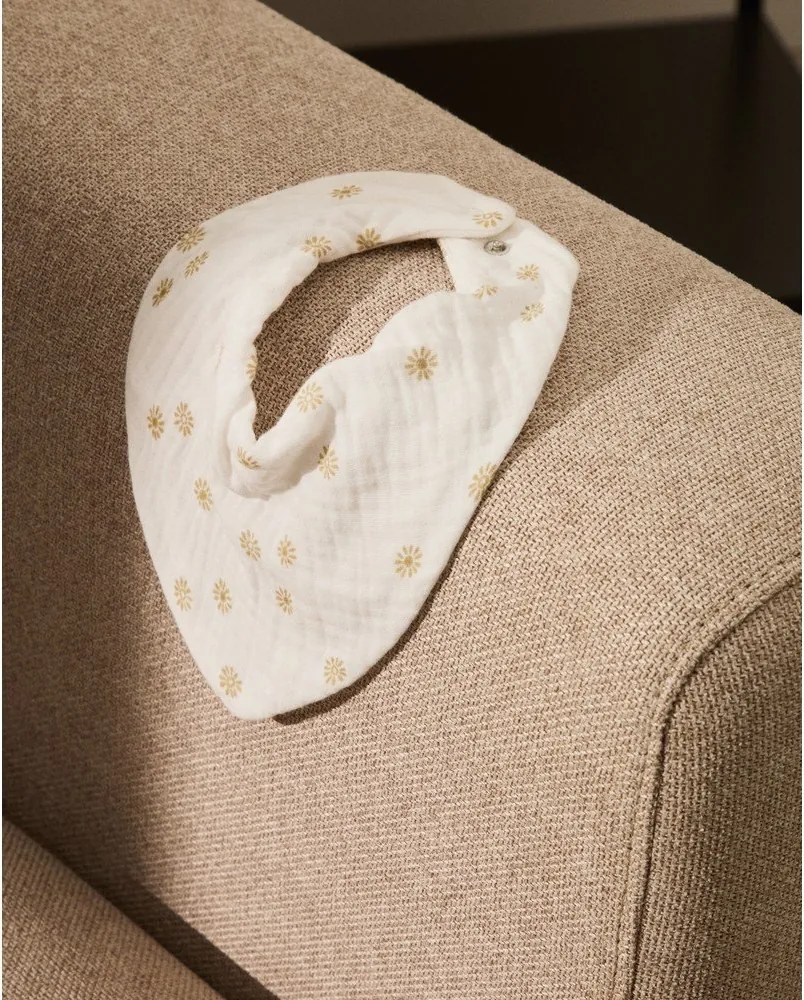 Krémové/v terakotovej farbe bavlnené podbradníky v súprave 2 ks Olna – Kave Home