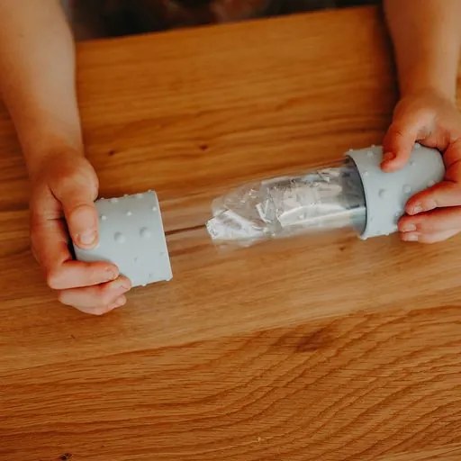 Senzorická fľaša, svetlomodrá