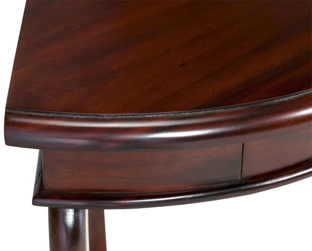 furniture-nabytek.cz - Masívny rohový toaletný stolík Cambridge z mahagónu, lakovaný, hnedý