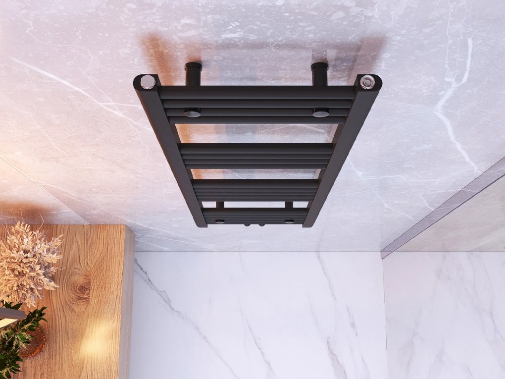 Gamma Erga Simple, vykurovacie teleso 1200x400 mm, 412 W, čierna, ERG-LAV-SIMP-12040-BK