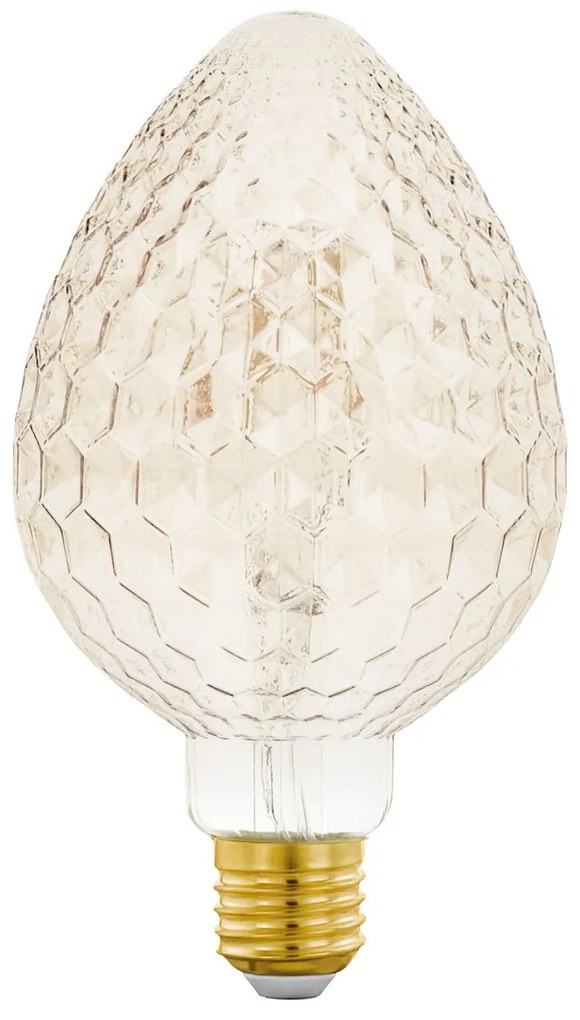 EGLO LED stmievateľná vintage žiarovka, E27, 2W, 200lm, 2200K, teplá biela, jantárová