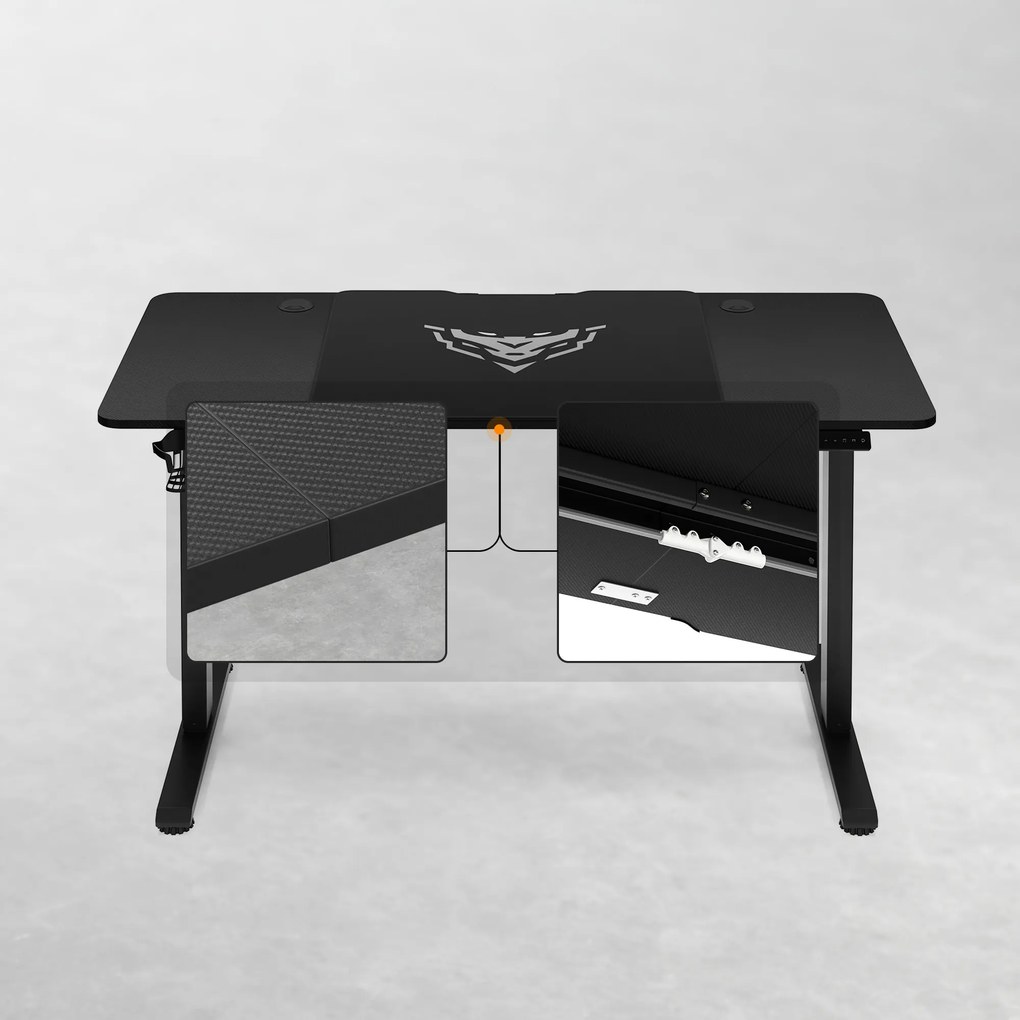 Stôl s elektricky nastaviteľnou výškou 140 cm čierny: Diablo X-Tensio 1400