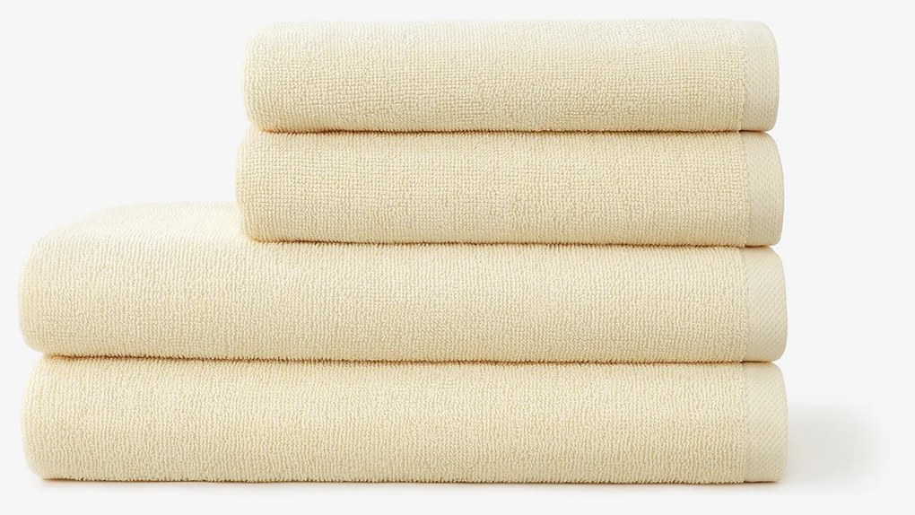 Goldea bavlnený froté uterák / osuška soft bez bordúry – smotanový 50 x 100 cm