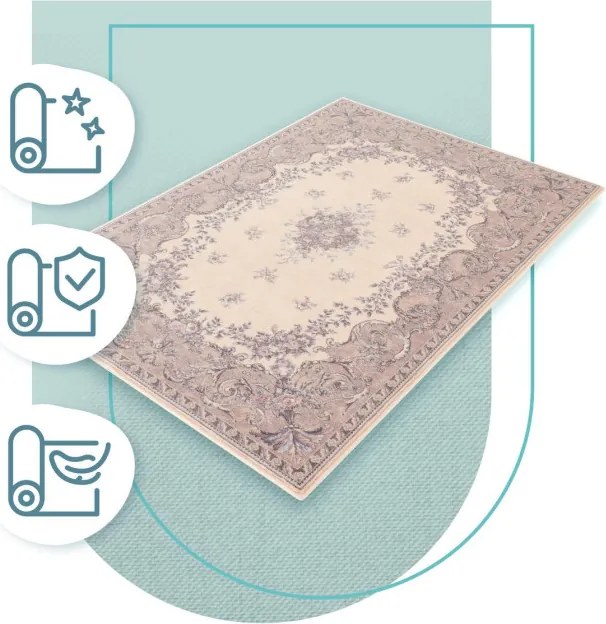 Koberec Agnella Isfahan Dafne Alabaster