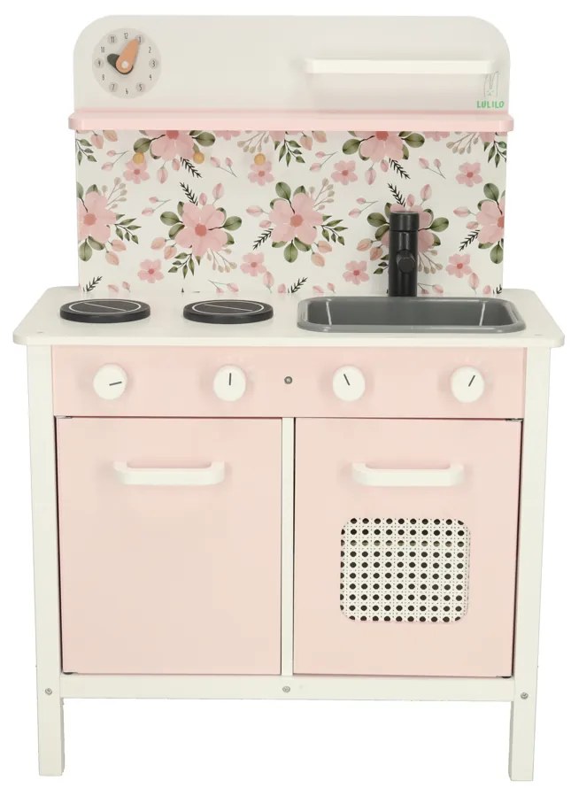 KIK Drevená kuchynská ružová rúra LULILO