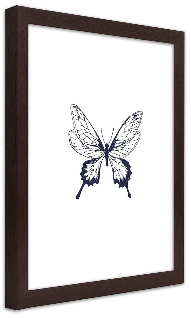 Gario Plagát Kreslený motýľ Farba rámu: Bez rámu, Rozmery: 30 x 45 cm