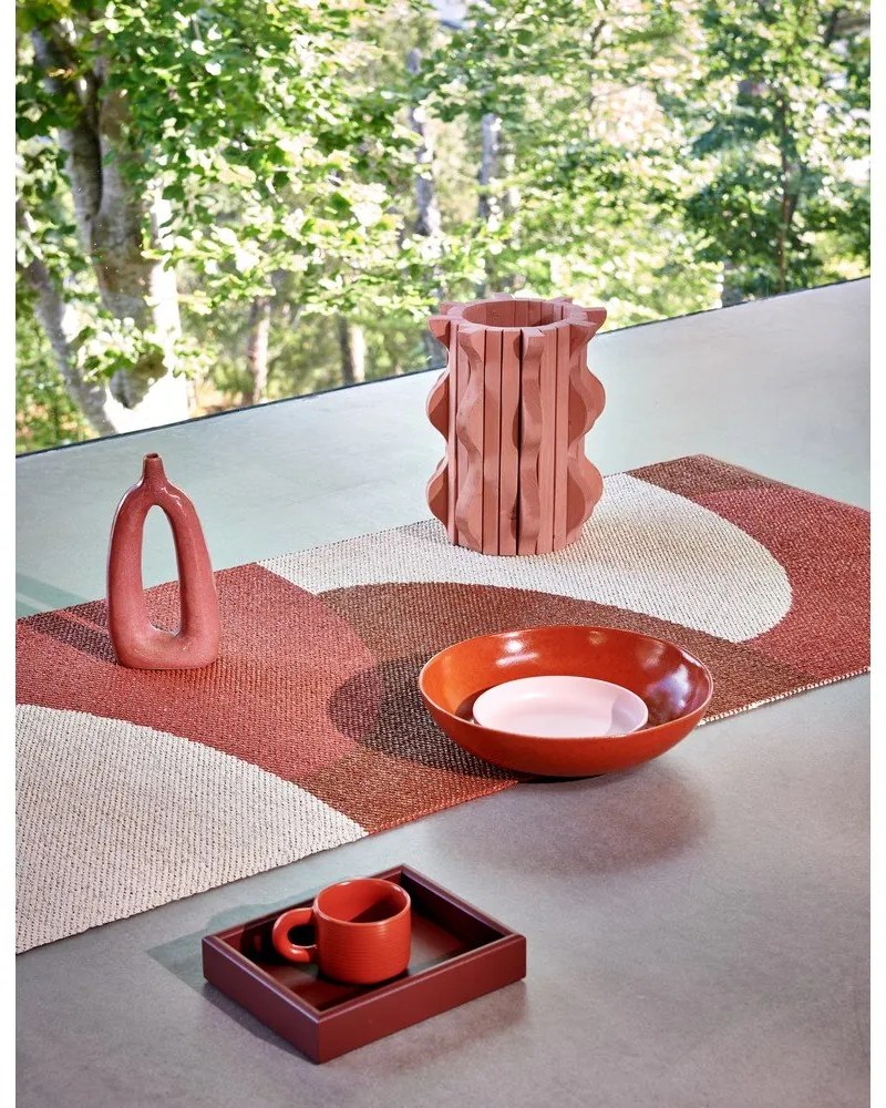 Vnútorný a vonkajší koberec v tehlovej farbe 70x90 cm Hill Brick Rust – Pappelina