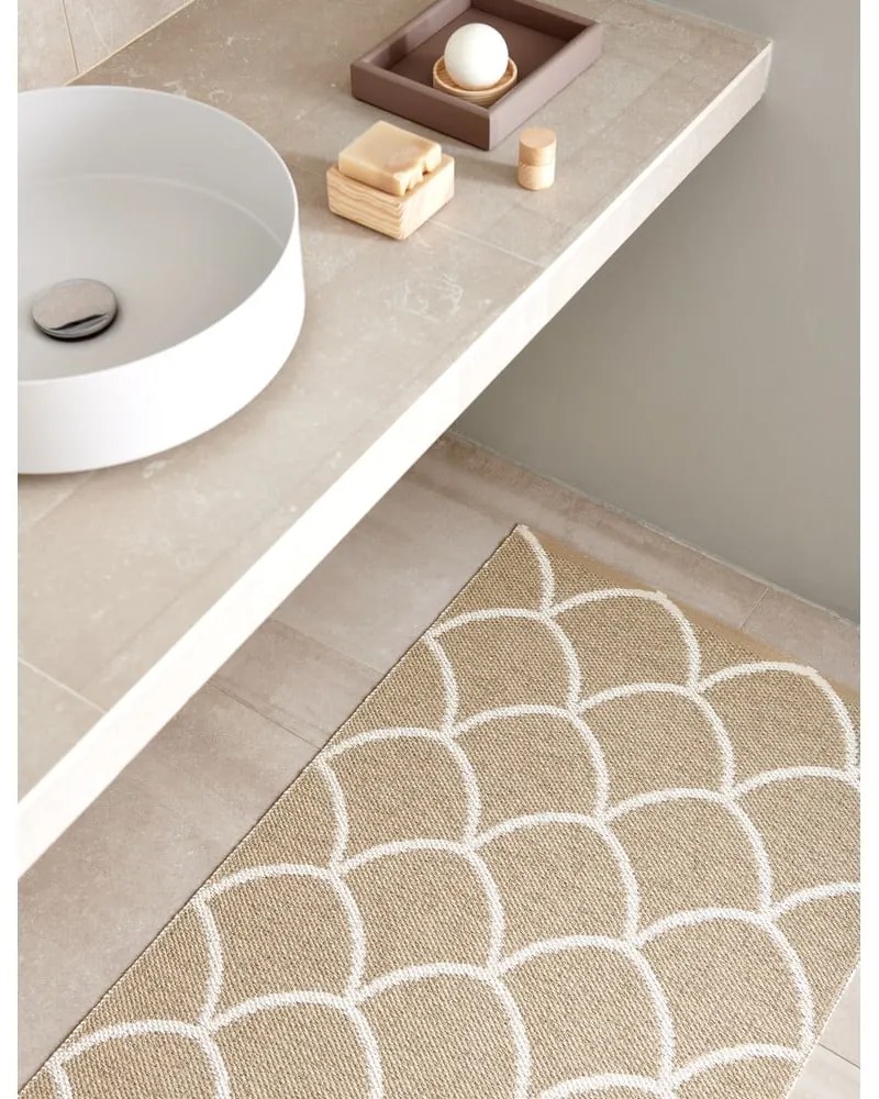 Béžový vnútorný a vonkajší behúň 70x300 cm Kotte Sand – Pappelina