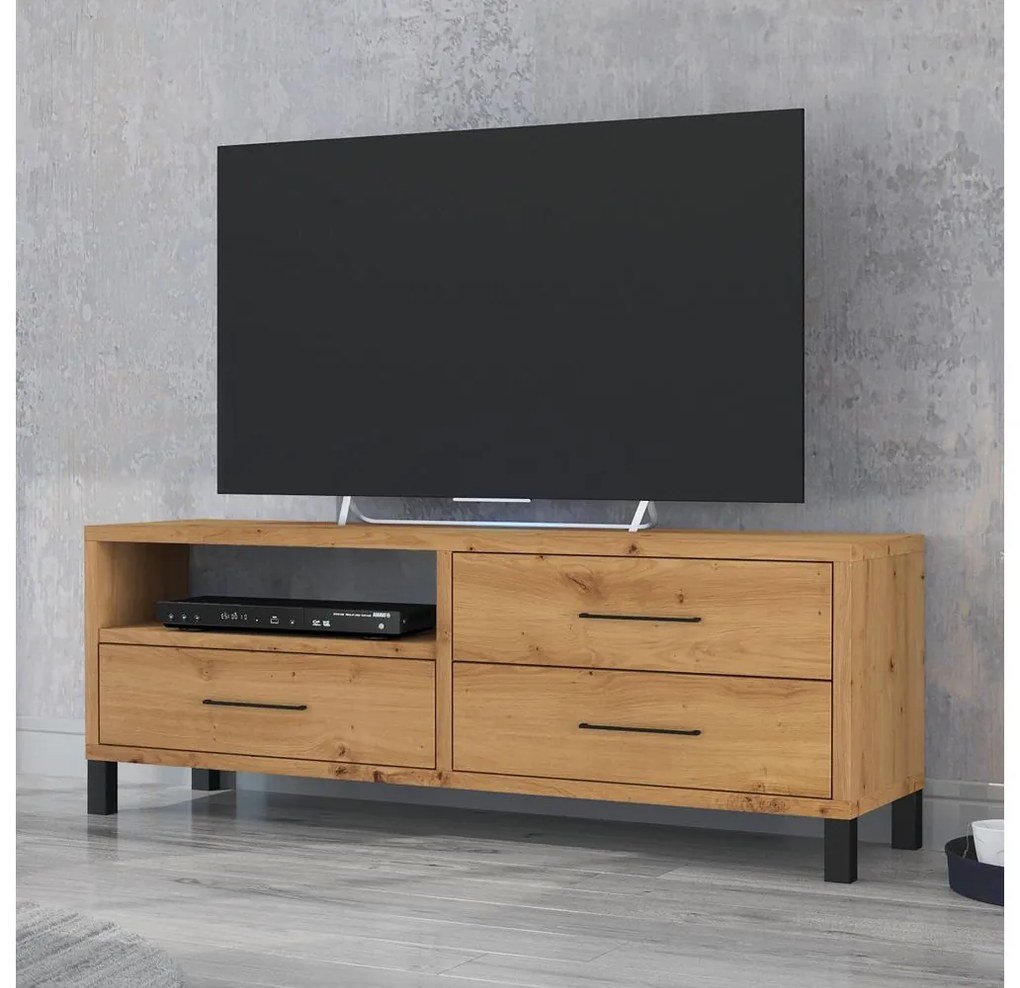 TV skrinka/stolík Azaella A2 (dub artisan). Vlastná spoľahlivá doprava až k Vám domov. 1098733