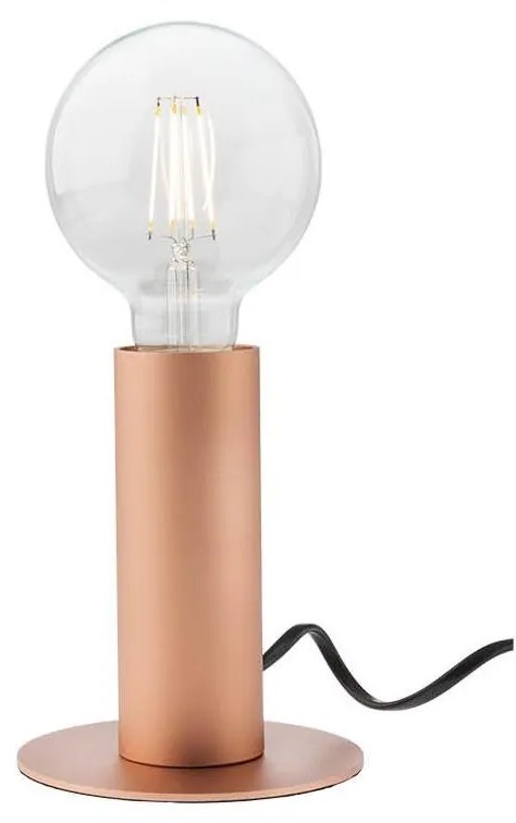 Redo 01-2131 - Dotyková stolná lampa RIVET 1xE27/42W/230V meď