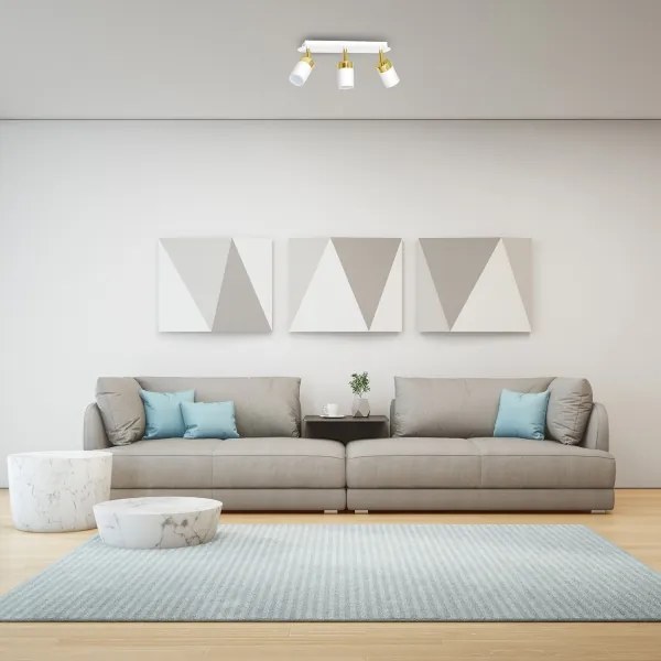 Bodové svietidlo JOKER 3xGU10/25W/230V biela/zlatá