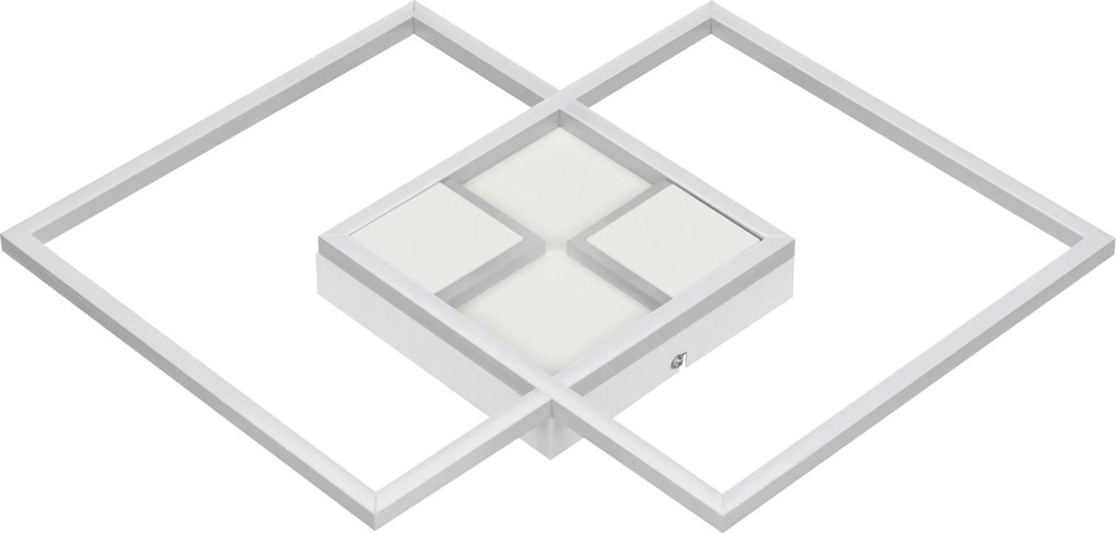 XXXLutz STROPNÉ LED SVIETIDLO, 42/42/4,5 cm Boxxx - Interiérové svietidlá - 008368019902
