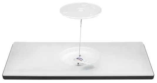 LED Prisadený panel NIVERA LED/32W/230V IP54 29,5x59,5 cm čierny