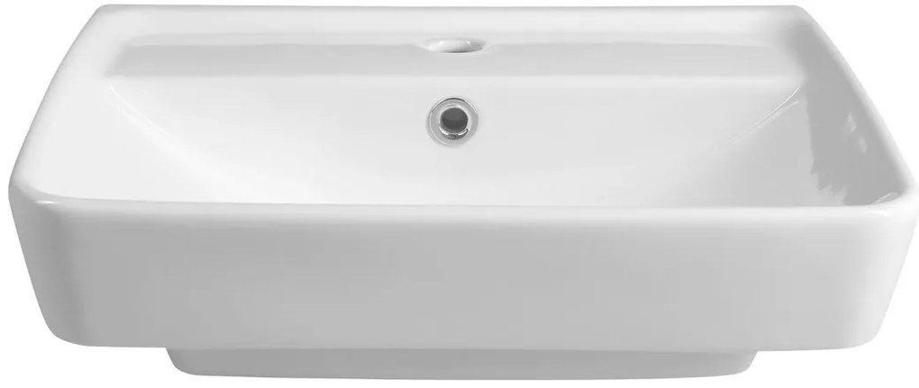 Aqualine Aqualine, DURU keramické umyvadlo 50x40 cm, bílá, TU0350