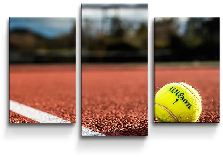 Sablio Obraz - 3-dílný Tenis - 75x50 cm