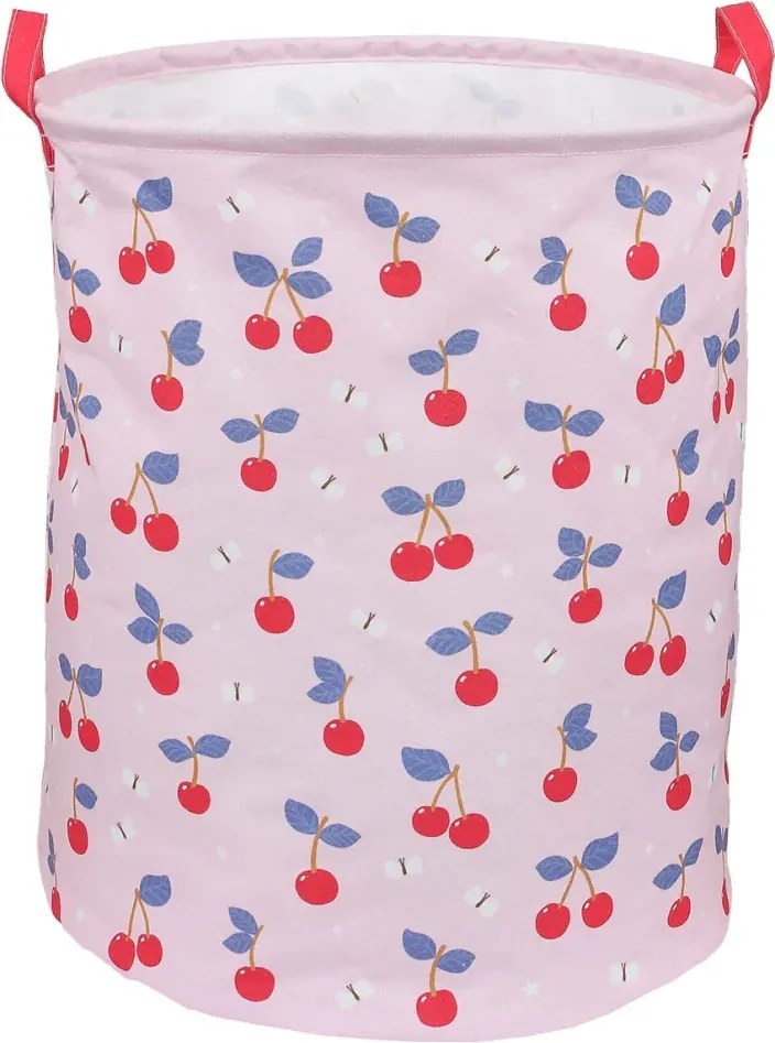 Úložný kôš na hračky čerešne o 40 cm