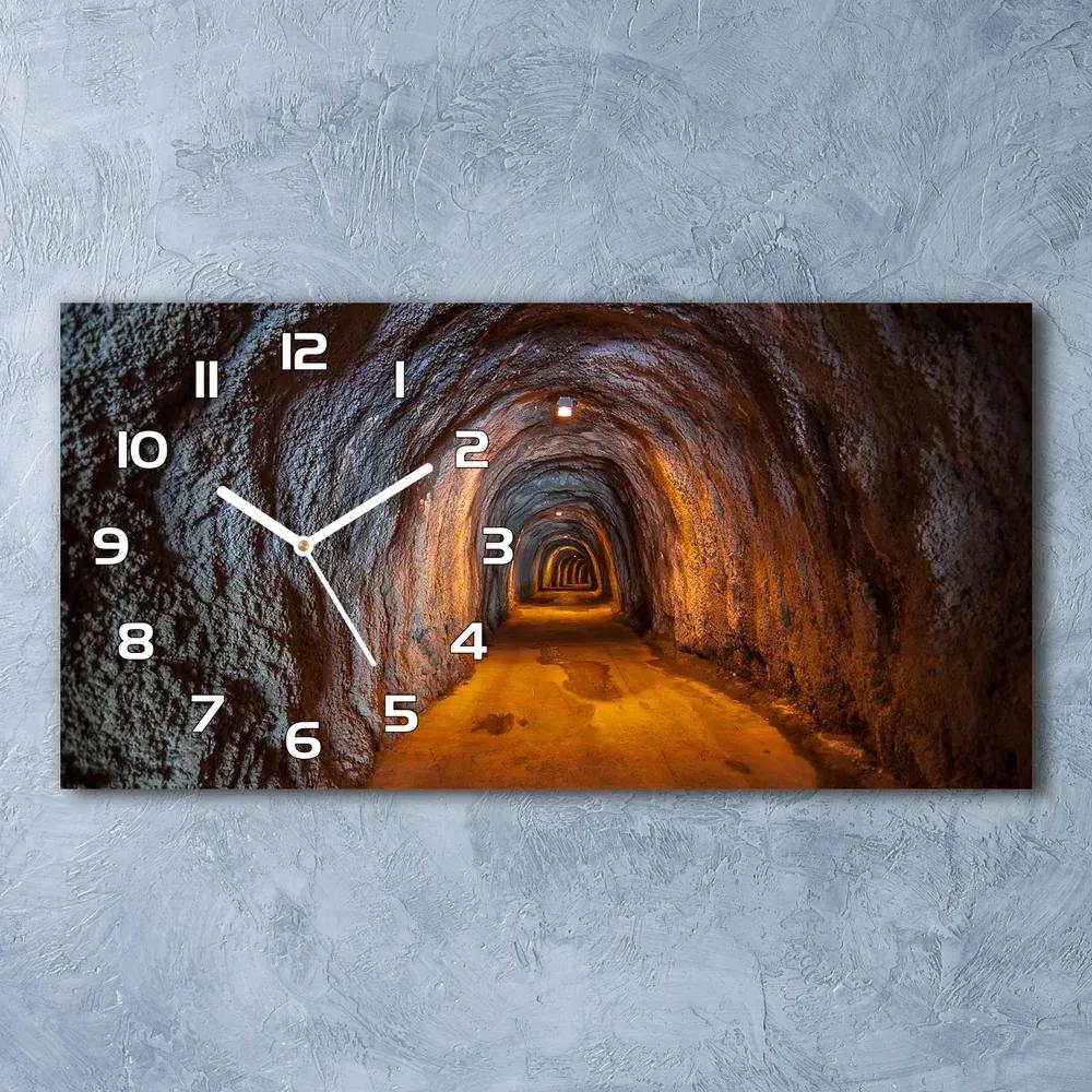 Sklenené hodiny na stenu Podzemné tunel pl_zsp_60x30_f_85978893